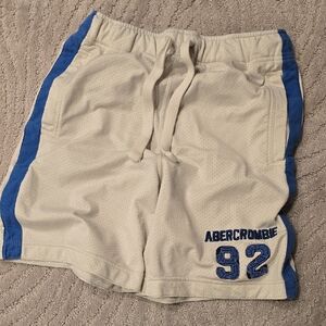 Abercrombie & Fitch Cream and Blue Shorts